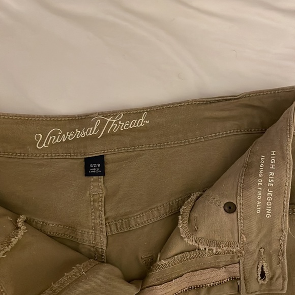 Universal Thread High Rise Khaki Skinny Jeggings - Picture 4 of 5